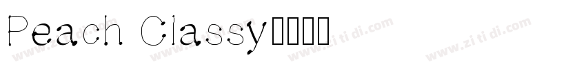 Peach Classy字体转换